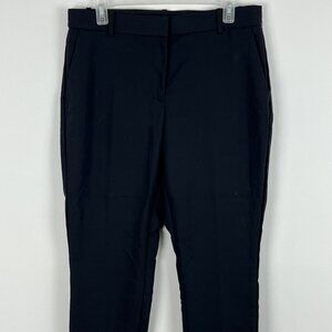 H&M Chino Pants Size 12 Black Waist 32in Inseam 28in Rise 11in Stretch Slash Poc